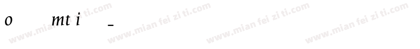 OctavianMT Italic字体转换